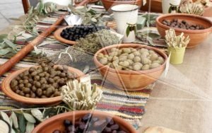 Greek olives stand